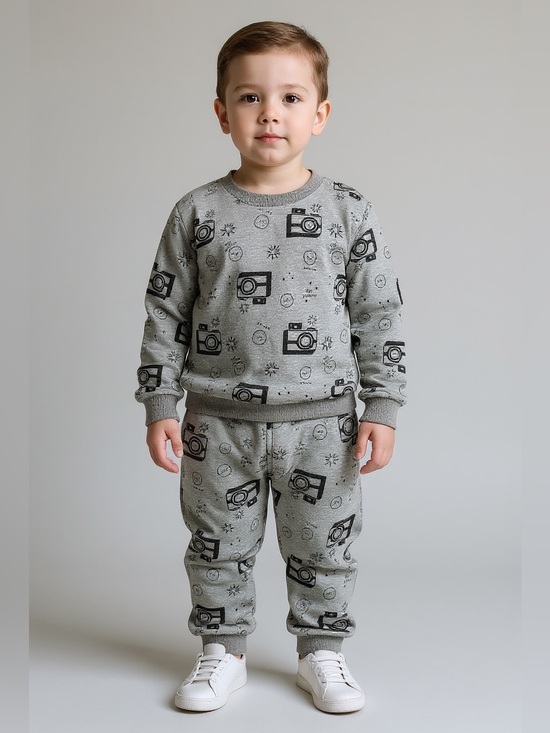 Cat & Jack Other - 🎉(18m) Cat & Jack Gray Baby Sweatshirt Set